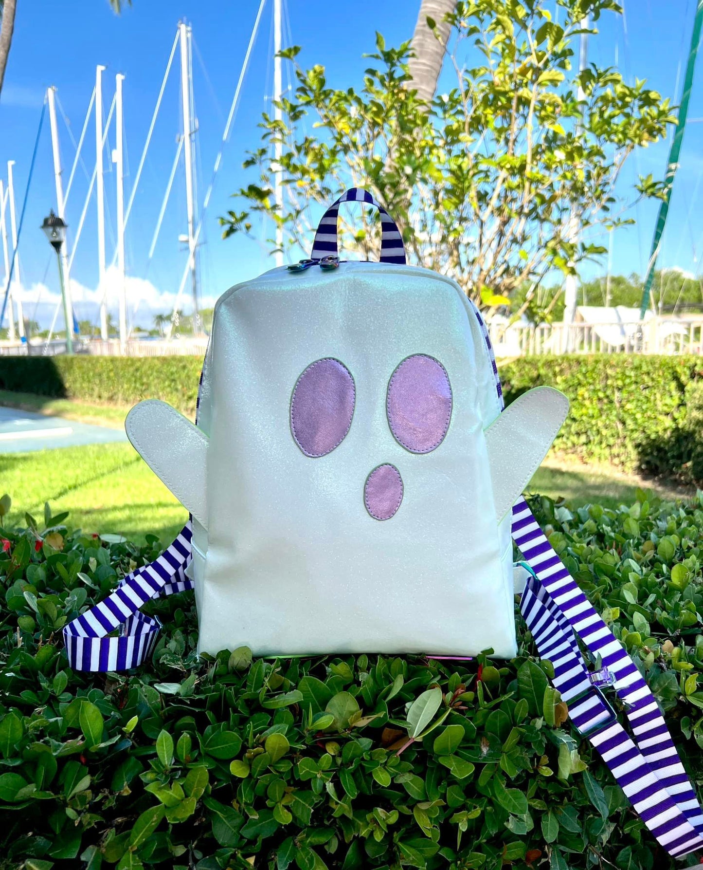HEY Boo! Ghost Add-On for the Lesiah Mini Backpack- PDF Sewing Pattern