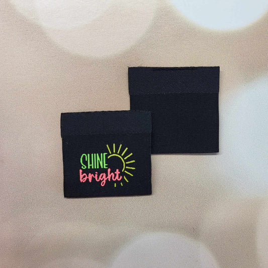 Shine Bright Sew in Tag