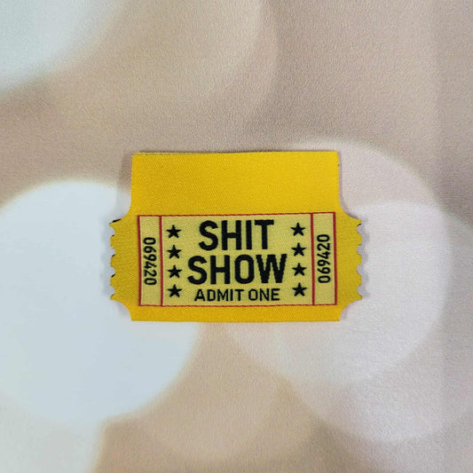 Admit One NSFW Sew in Tag