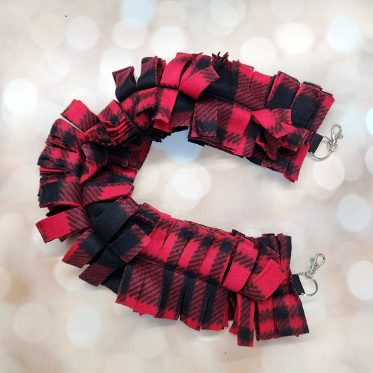 Holiday Squirrel Fleece Rope Cage Climber