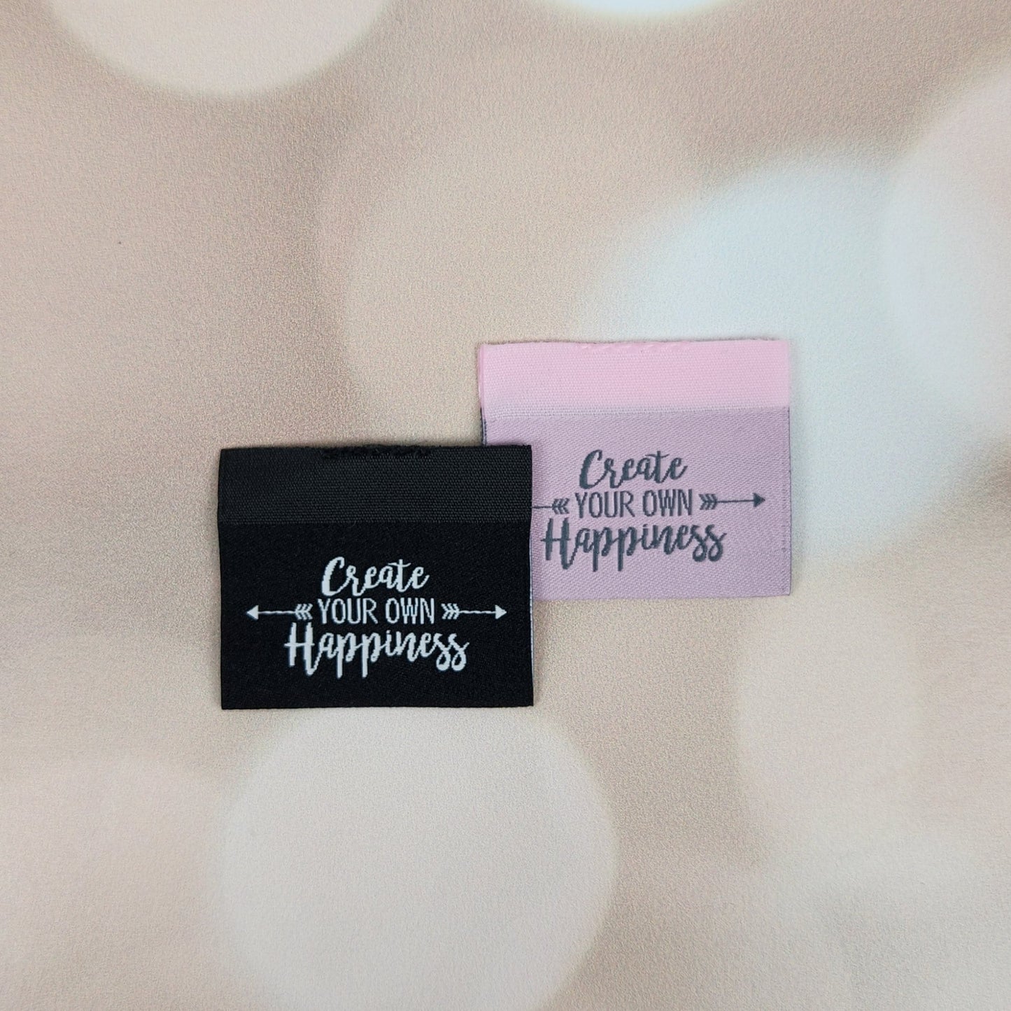 Create Your Own Happiness Sew in Tag