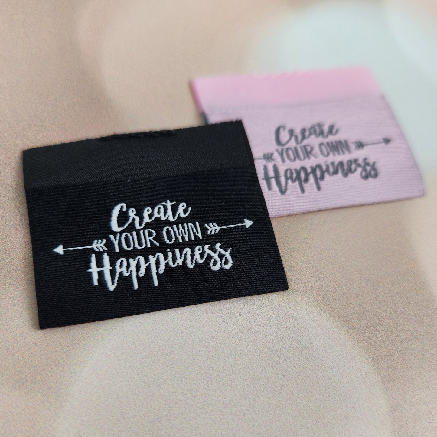Create Your Own Happiness Sew in Tag