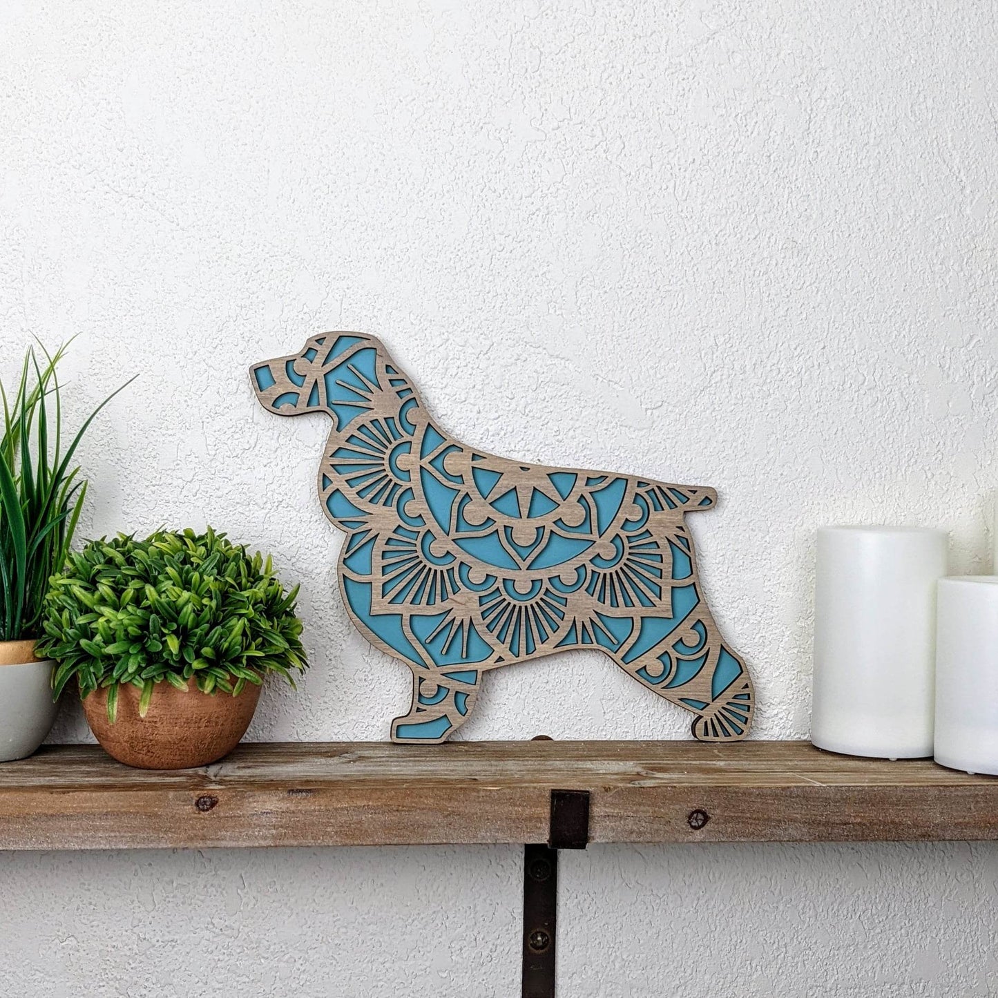 English Cocker Spaniel Mandala Wall Décor