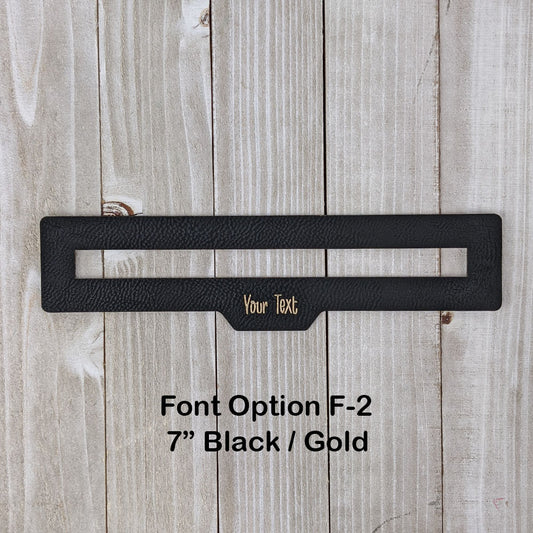 Custom Text Zipper Overlay