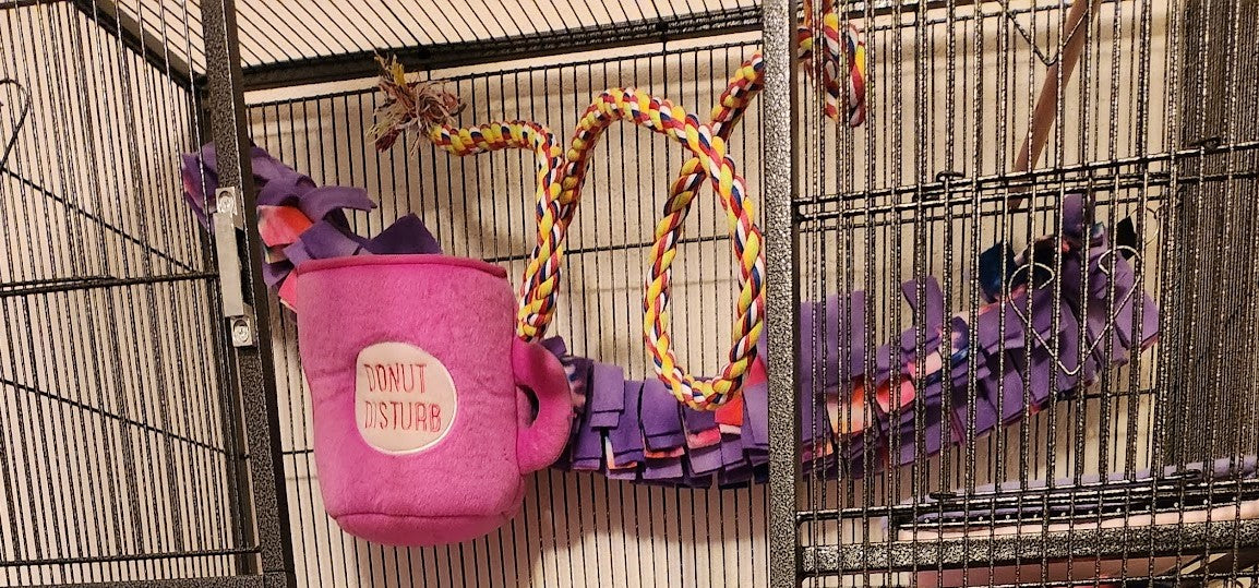 Squirrel Fleece Rope Cage Climber