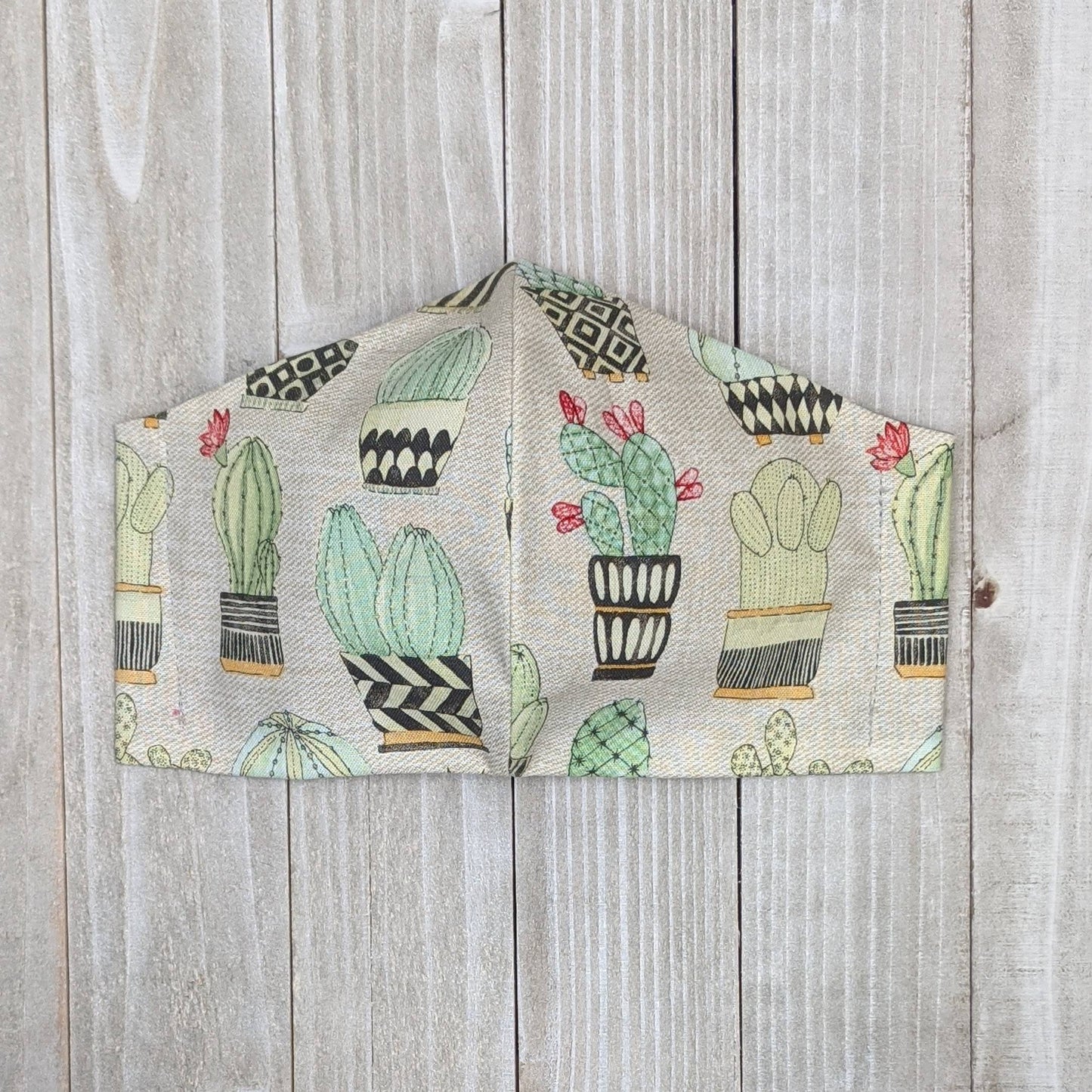 Cactus Fitted Face Mask