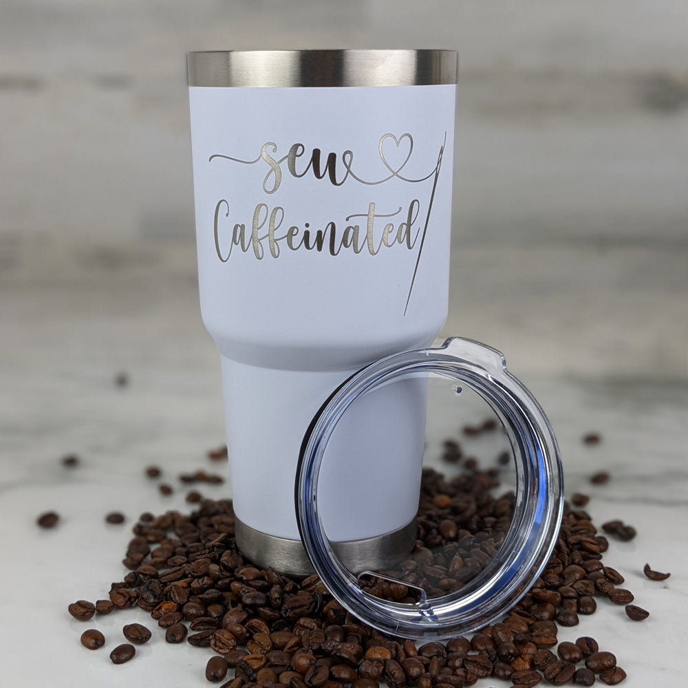 Sew Caffeinated 30oz Insulated Tumbler