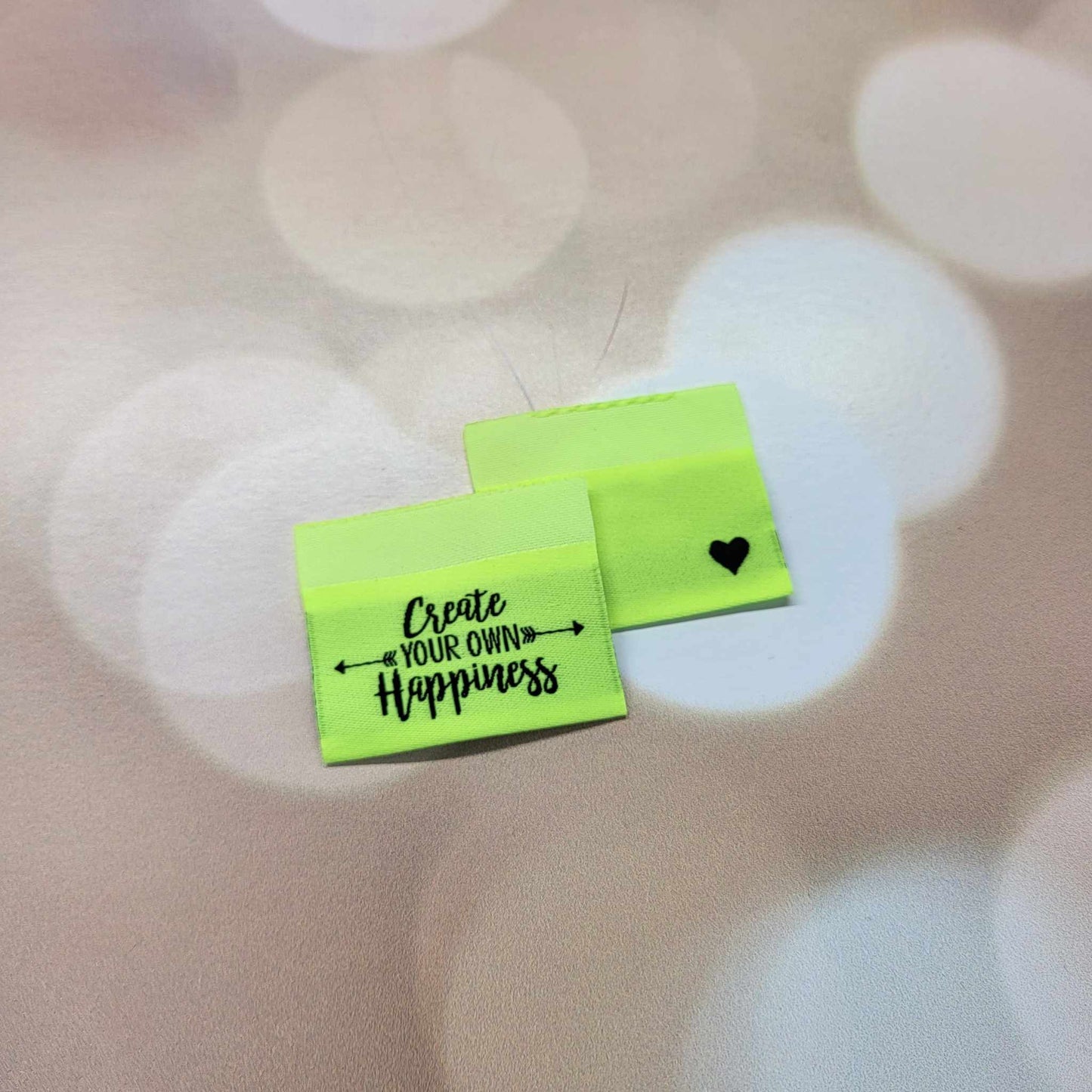 Create Your Own Happiness Sew in Tag