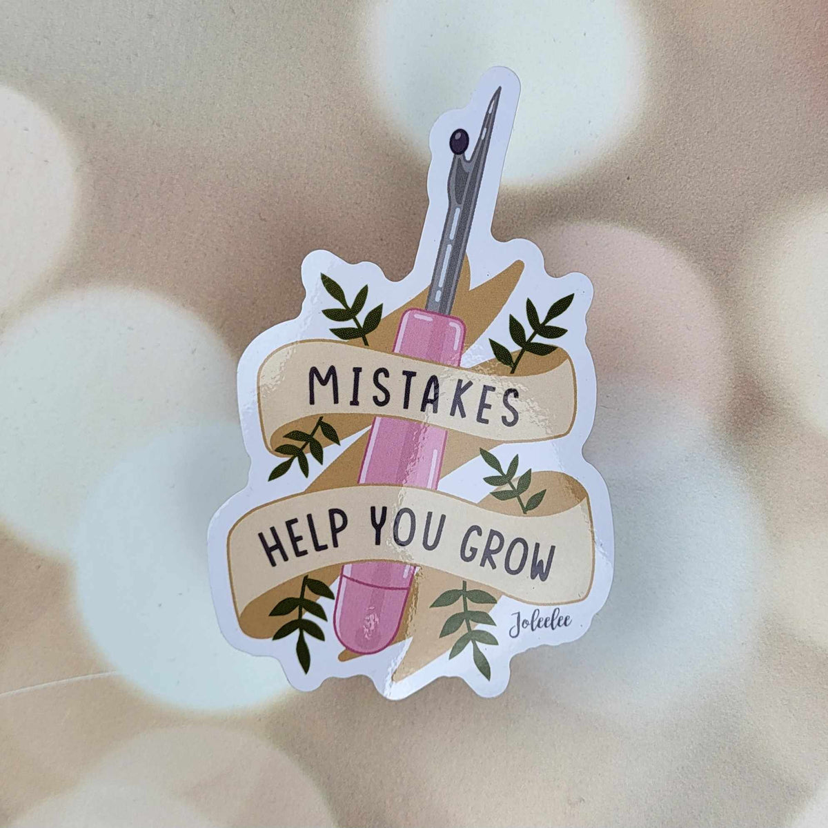 Ethic Mistakes Sticker Mistakes Help You Grow Sticker – Joleelee Creations