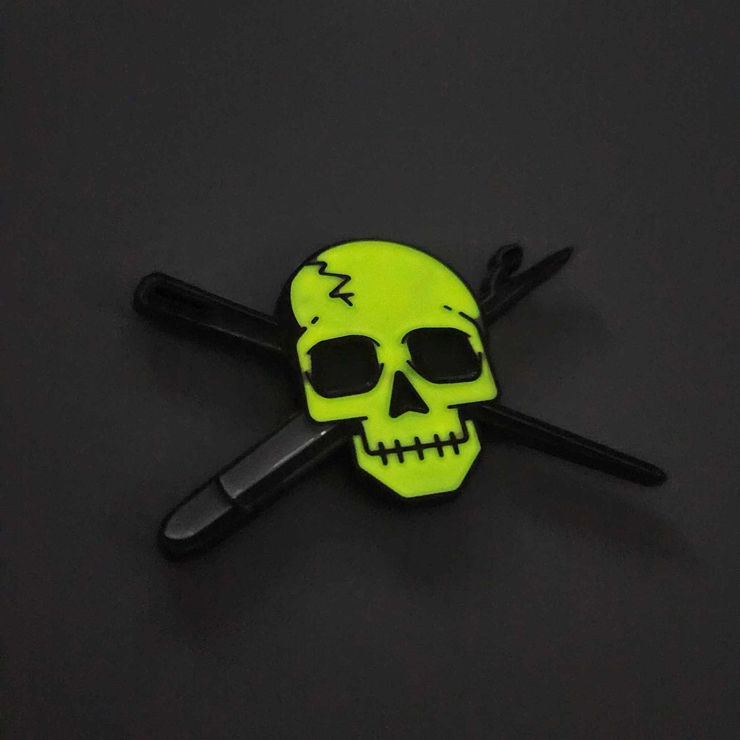 Sewing Skull Glow in the Dark Magnet