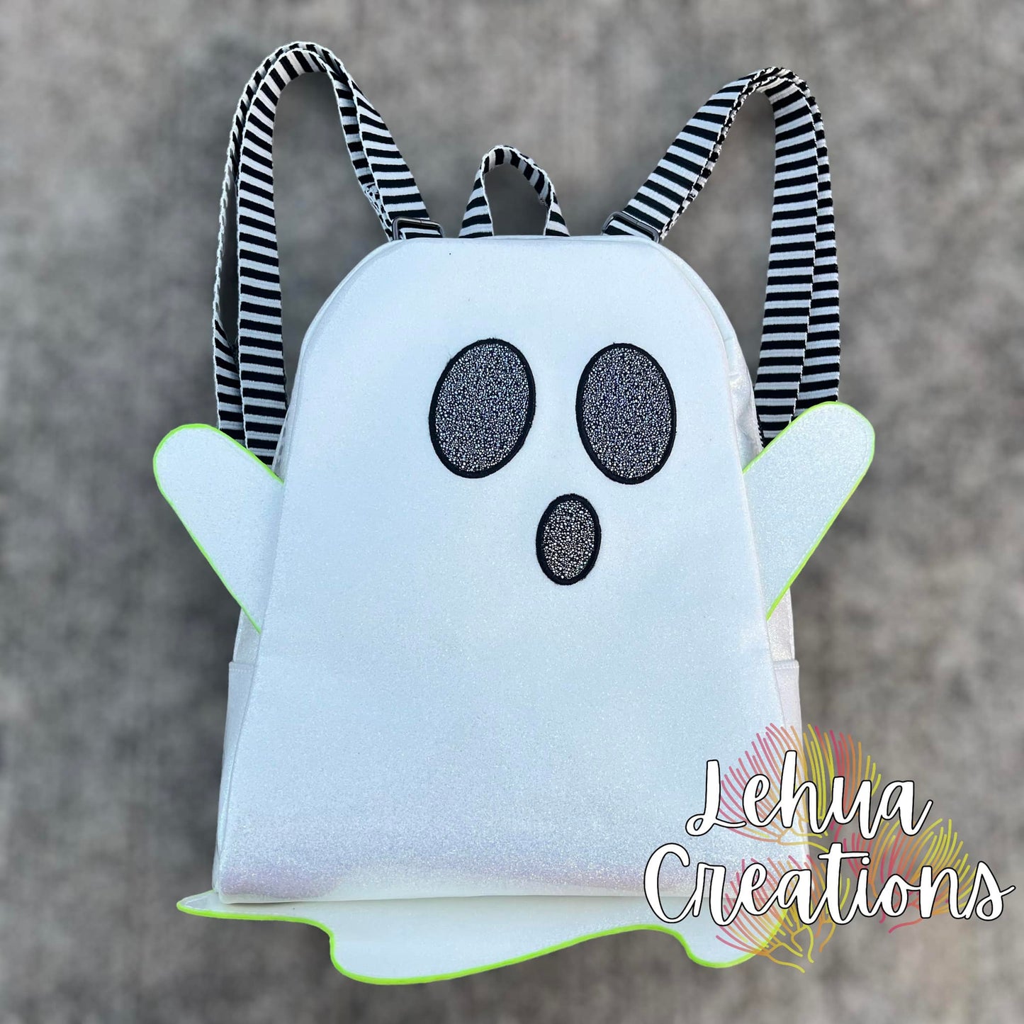 HEY Boo! Ghost Add-On for the Lesiah Mini Backpack- PDF Sewing Pattern