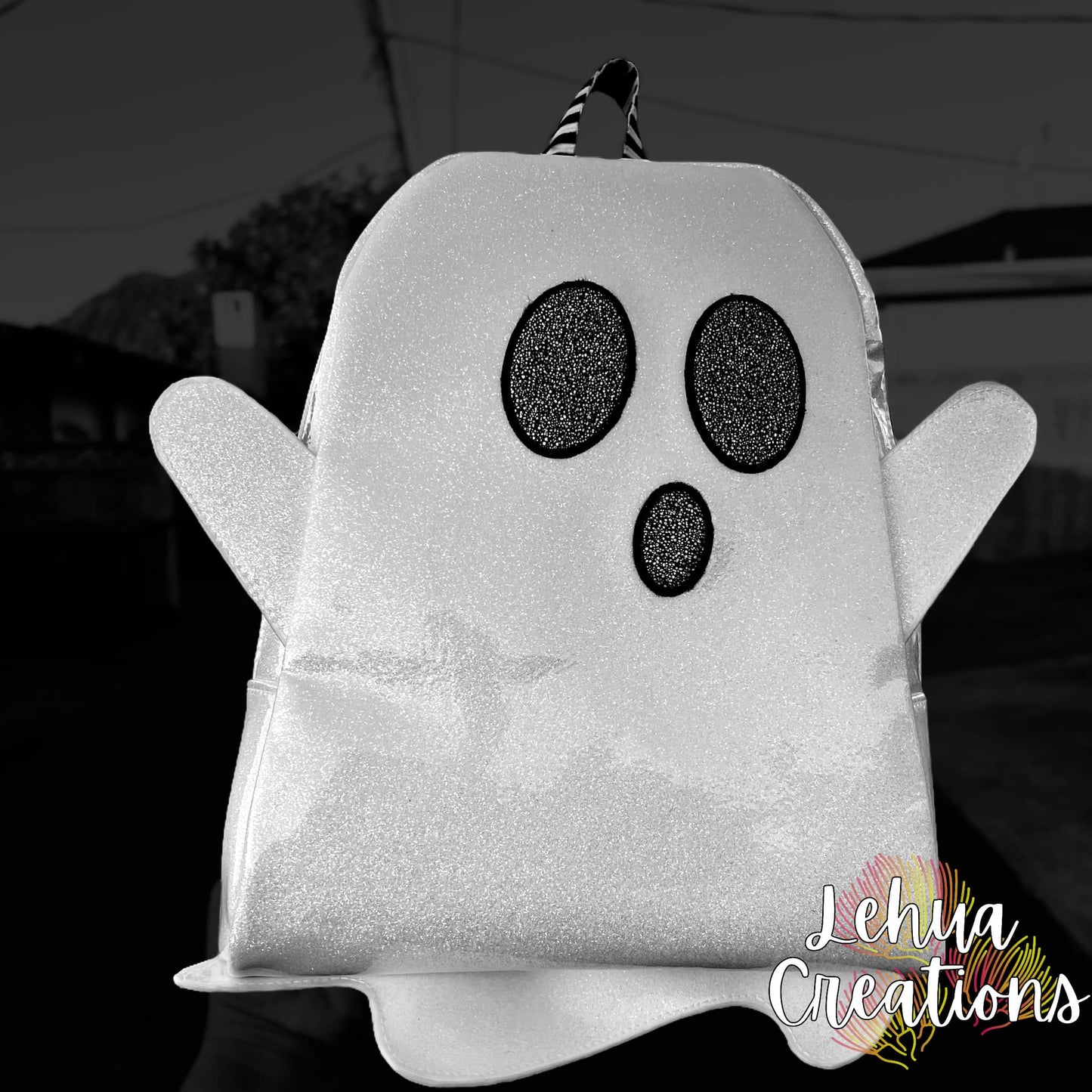 HEY Boo! Ghost Add-On for the Lesiah Mini Backpack- PDF Sewing Pattern