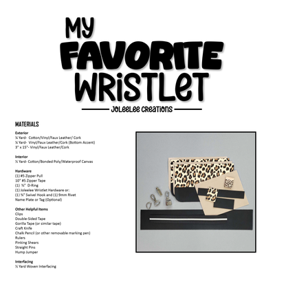 My Favorite Wristlet- PDF Sewing Pattern