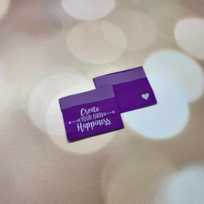 Create Your Own Happiness Sew in Tag