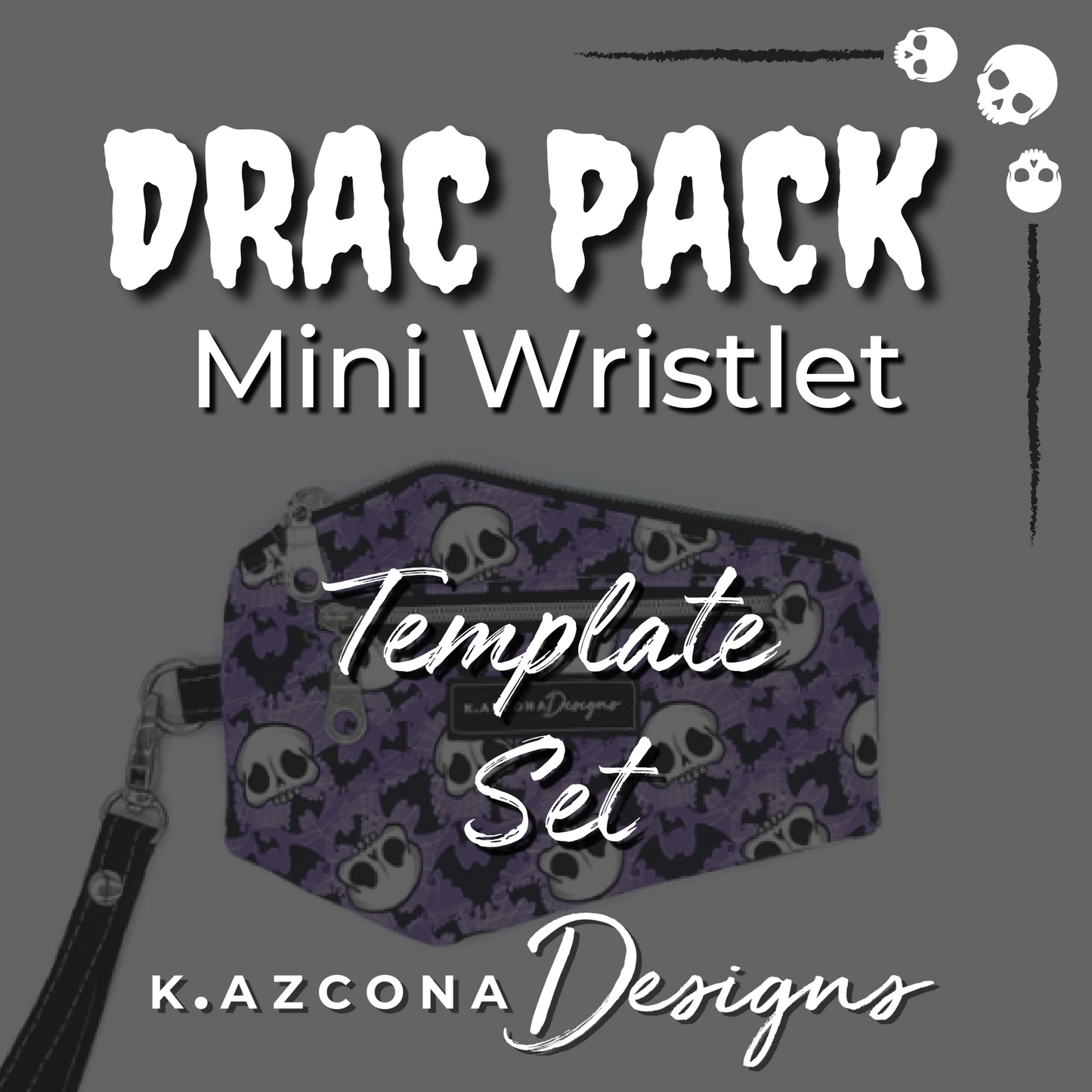 Drac Pack Mini Wristlet Acrylic Template Set