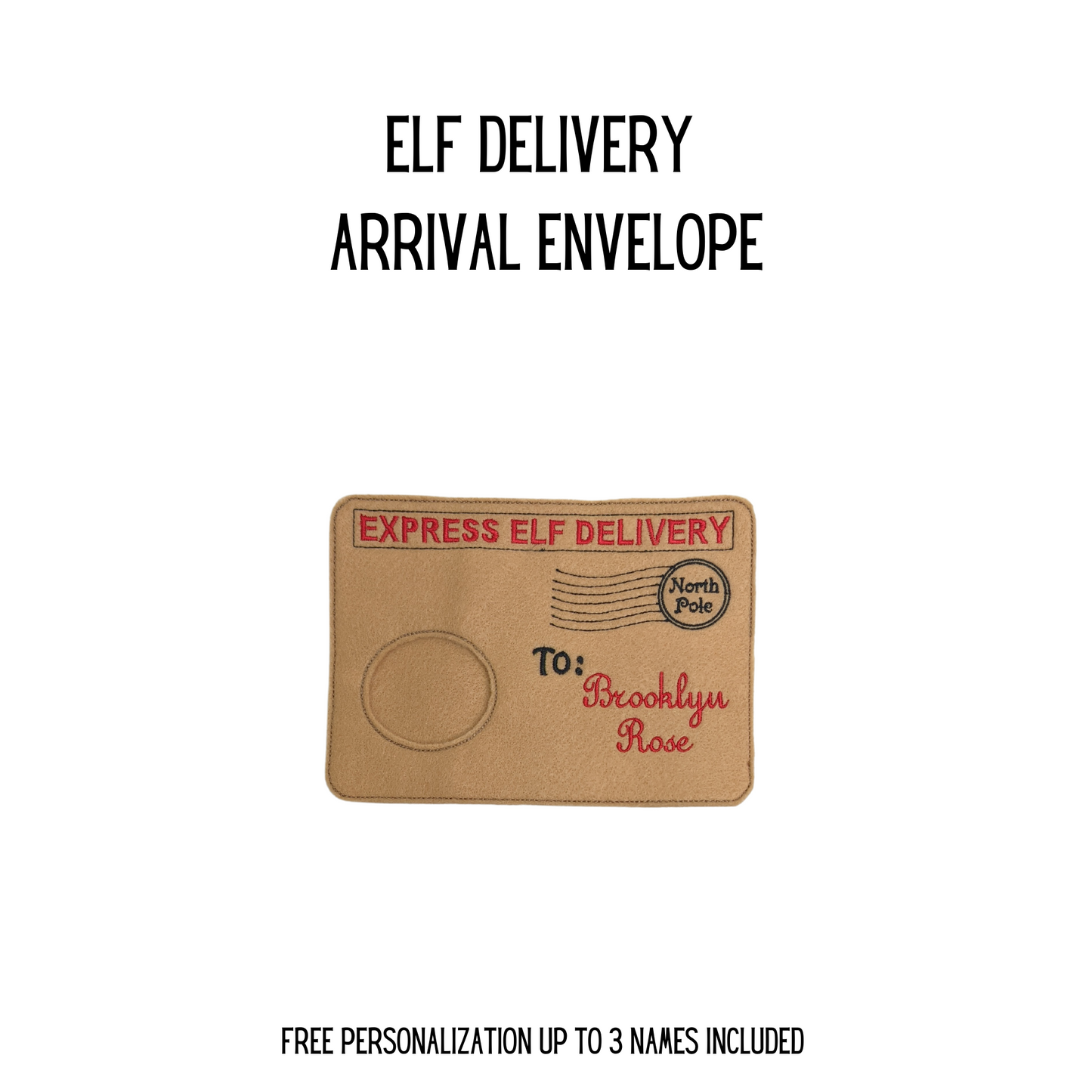 Elf Delivery Arrival and Departure Envelopes