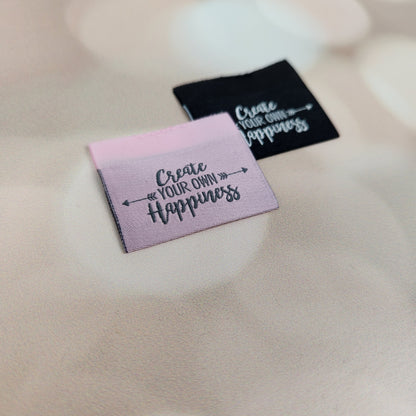 Create Your Own Happiness Sew in Tag