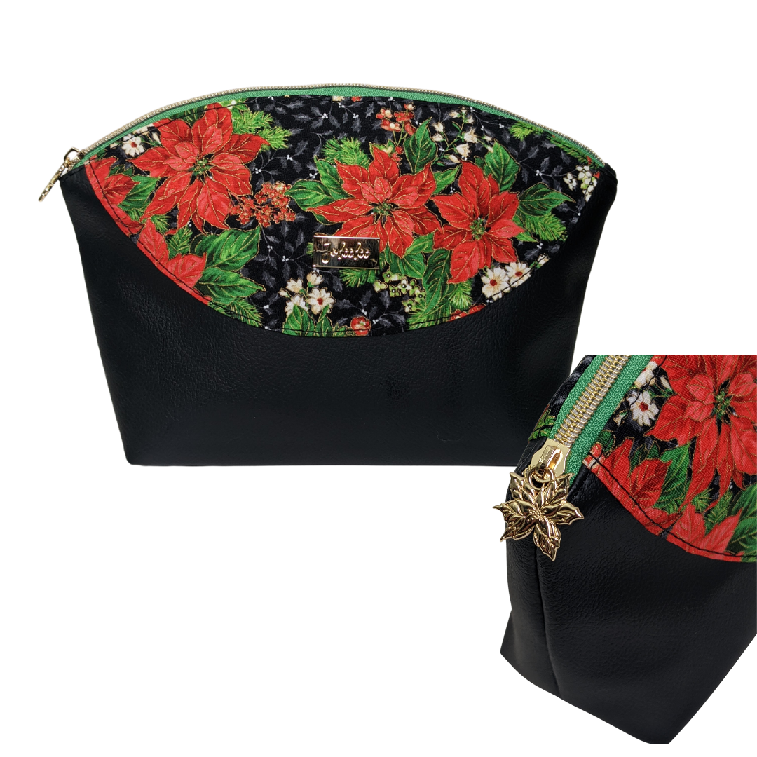 Poinsettia Large Poppie Pouch