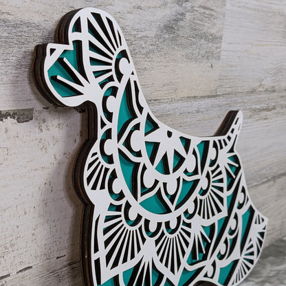 American Cocker Spaniel Mandala Wall Décor