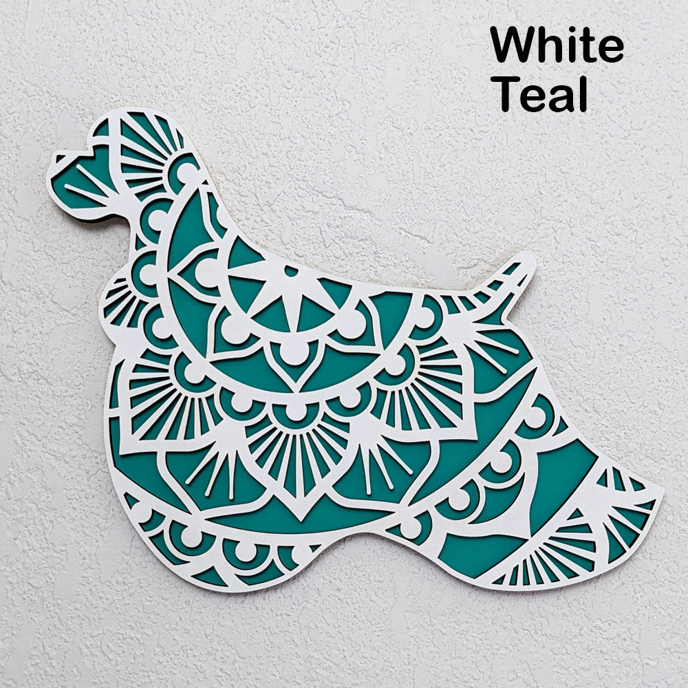 American Cocker Spaniel Mandala Wall Décor