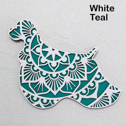 American Cocker Spaniel Mandala Wall Décor