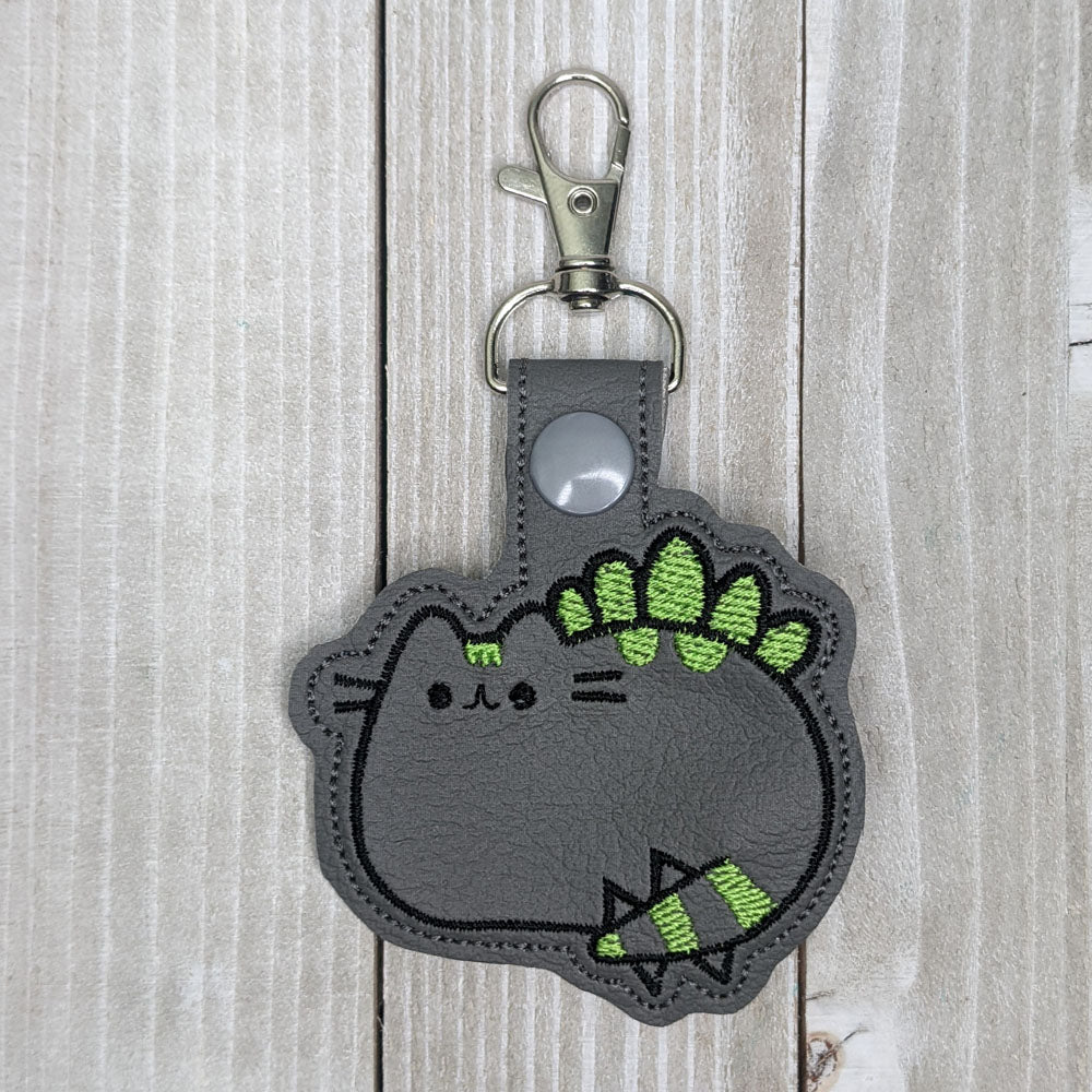 Dino Kitty Key Fob