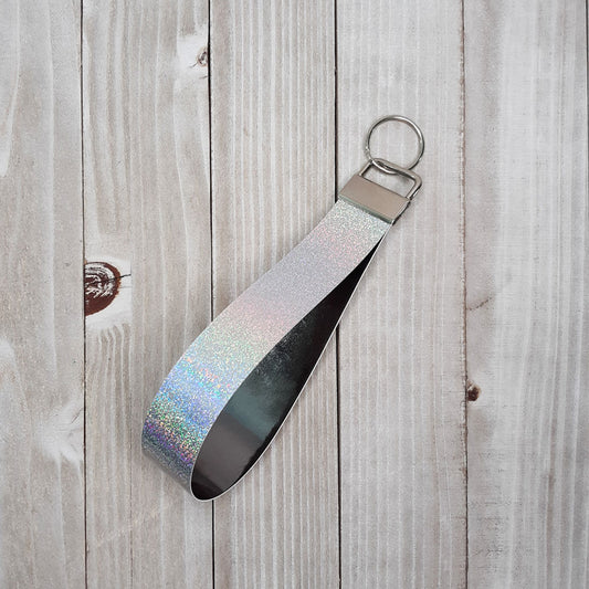 Holographic Glitter Vinyl Key Fob