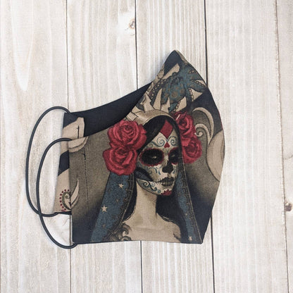 Day of the Dead Fitted Face Mask