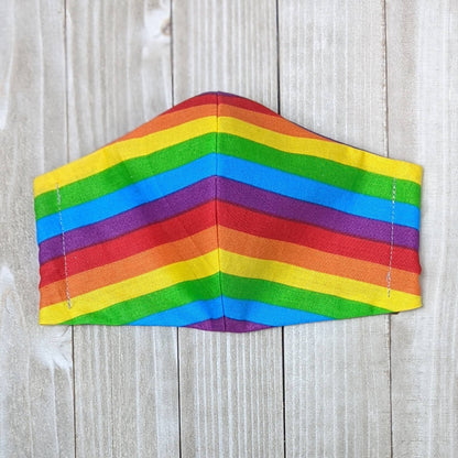 Rainbow Fitted Face Mask