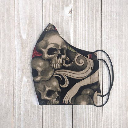 Day of the Dead Fitted Face Mask