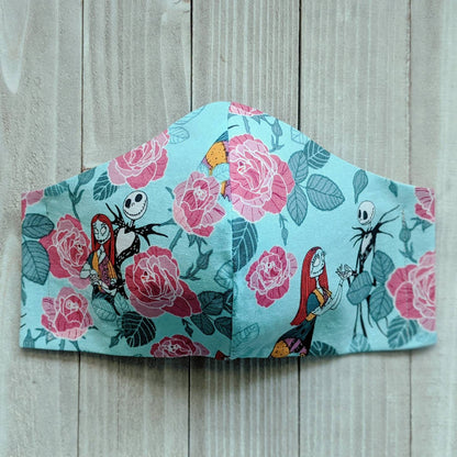 NMBC Mint/Floral Fitted Face Mask