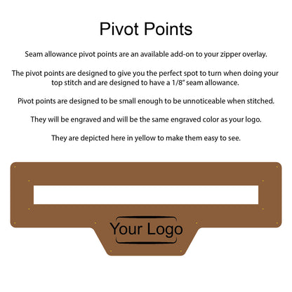 Custom Logo Zipper Overlay