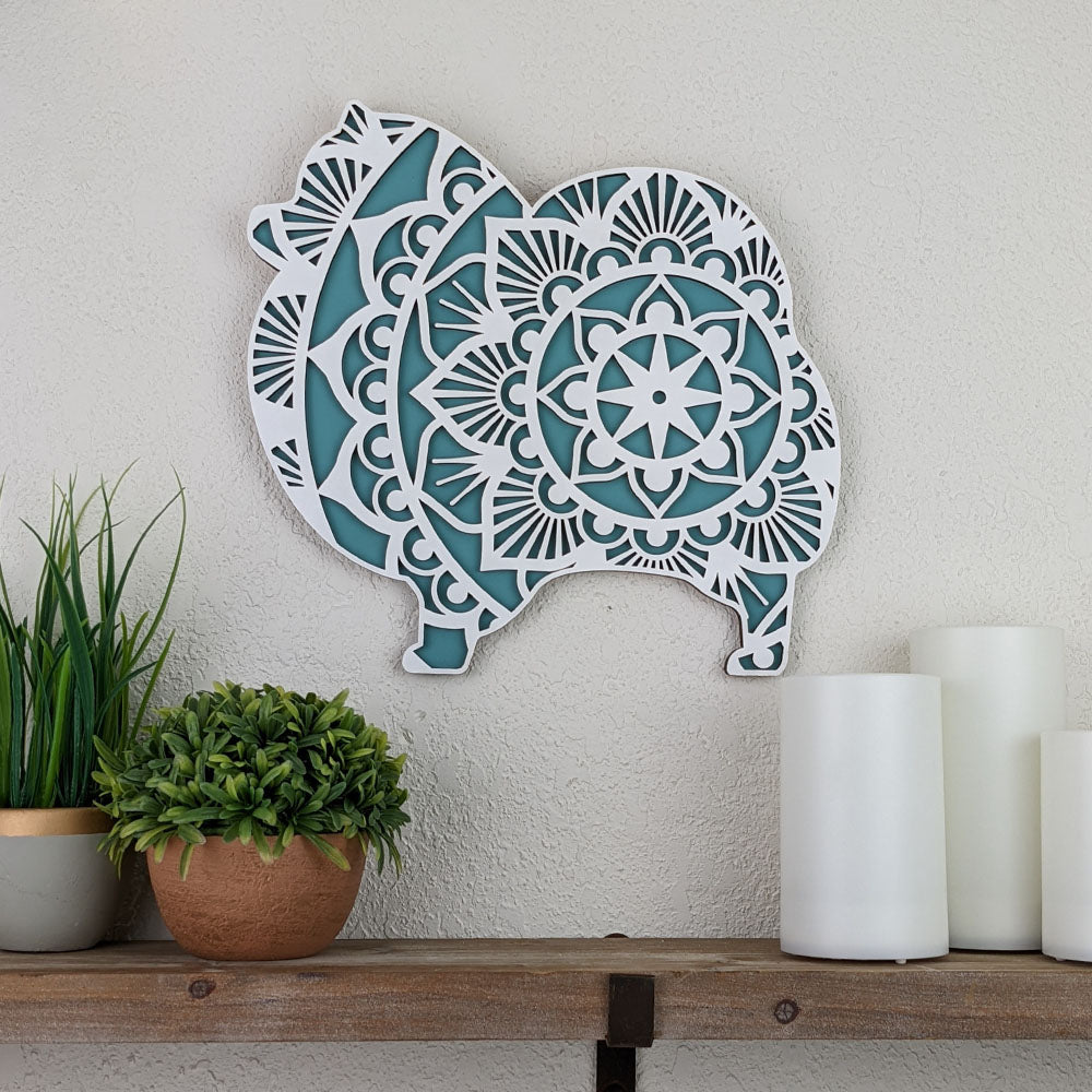 Pomeranian Mandala Wall Décor