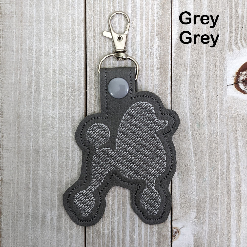 Poodle Key Fob