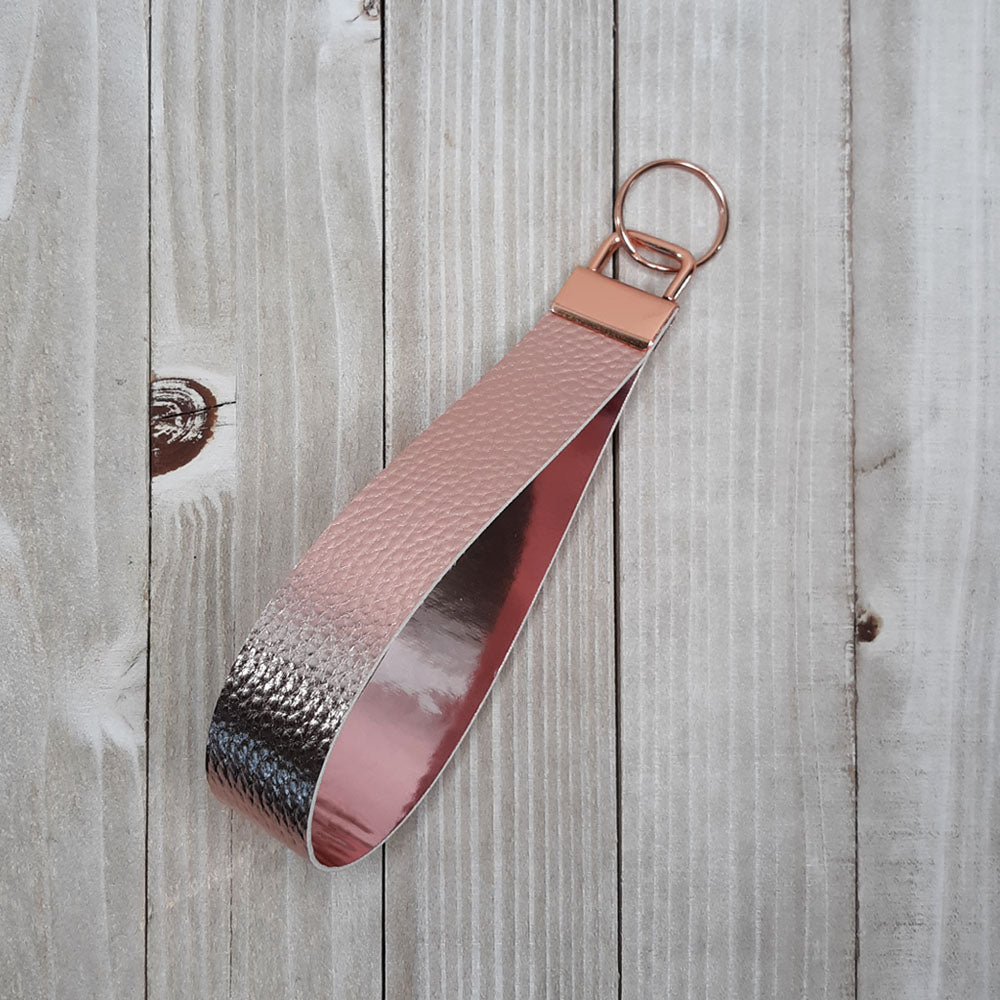 Rose Gold Vinyl Key Fob