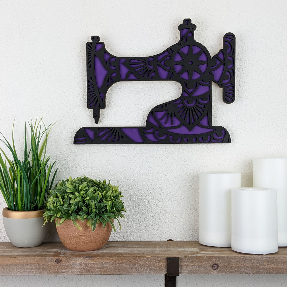 Sewing Machine Mandala Wall Décor