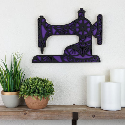 Sewing Machine Mandala Wall Décor