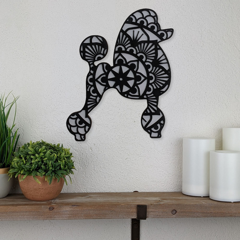 Poodle Mandala Wall Décor