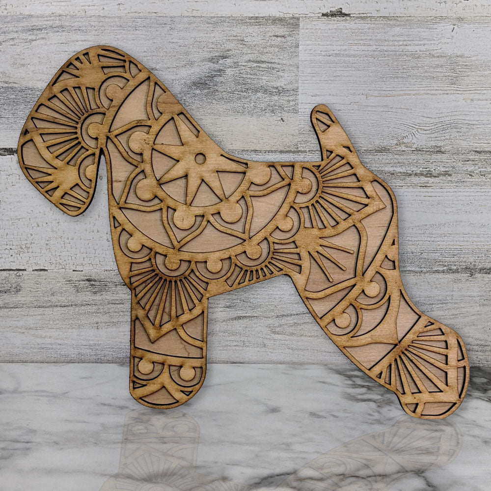 Wheaten Terrier Mandala Wall Décor