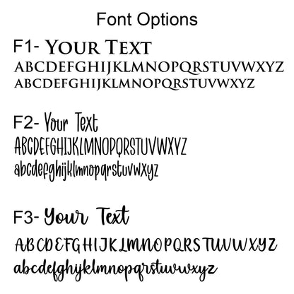 Custom Text Zipper Overlay